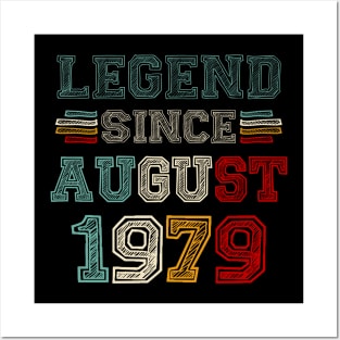 44 Years Old Legend Since August 1979 44th Birthday Posters and Art